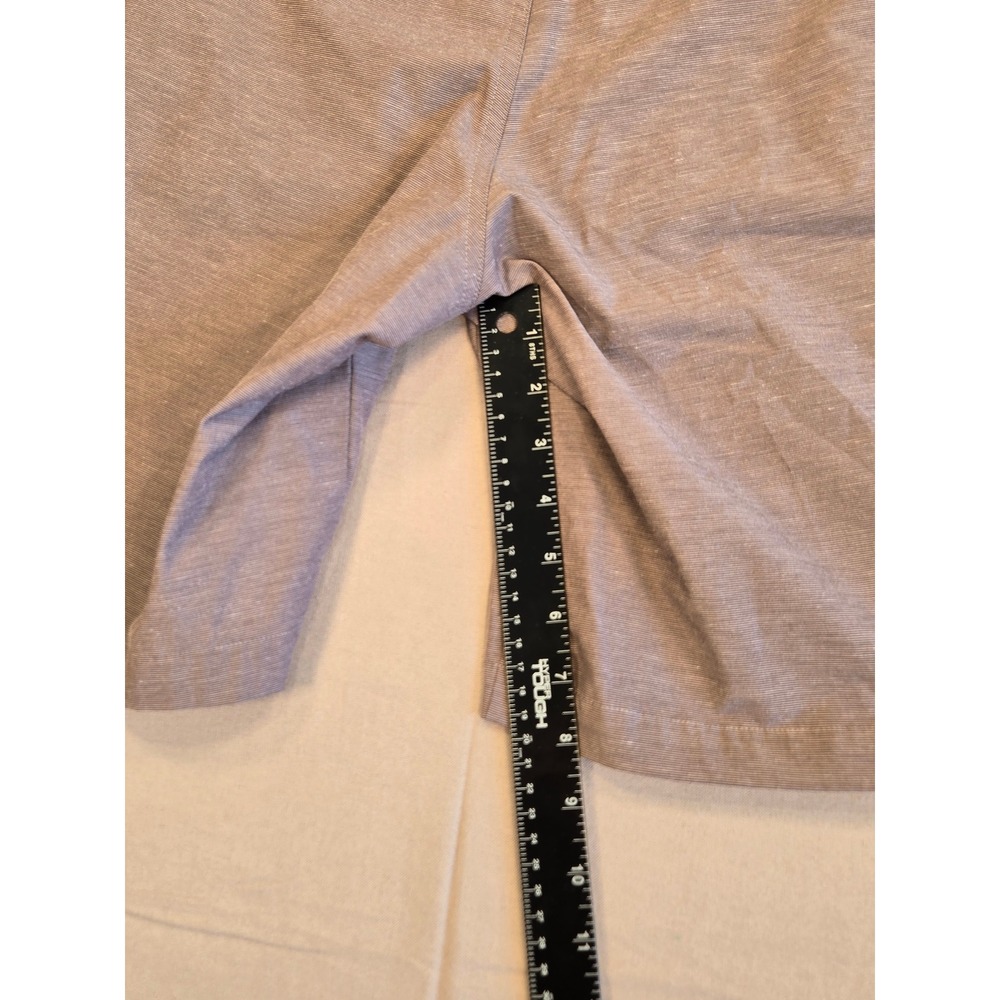Johnnie O Mens Hybrid Walk Shorts Tan‎ Heathered Quick Dry Flat Front Size 34 - Picture 3 of 9